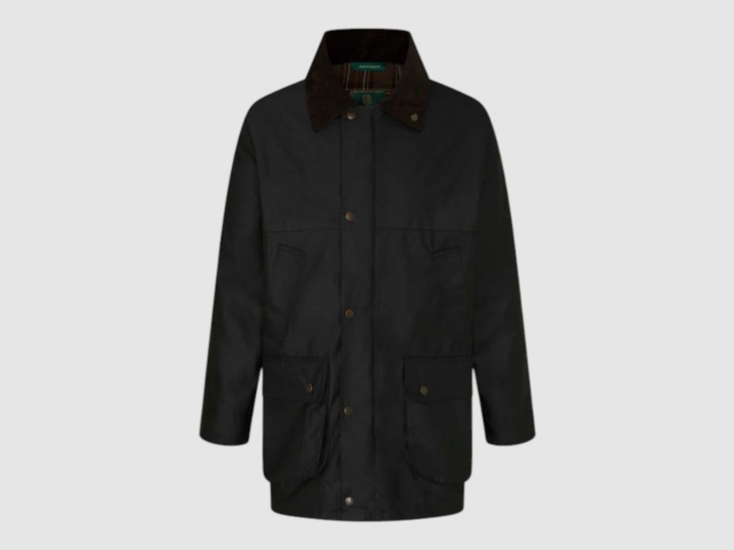 Woskowana kurtka Oxford Blue Countryman Wax Black, zdjęcie 1 z 3