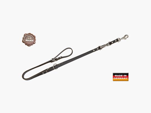 AKAH police lead made of saddle leather