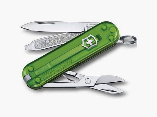 Victorinox Classic SD Taschenmesser Trans Green Tea