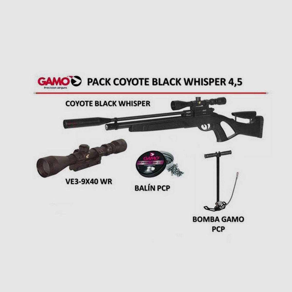 Pack Gamo Coyote Black Whisper, immagine 2 di 2