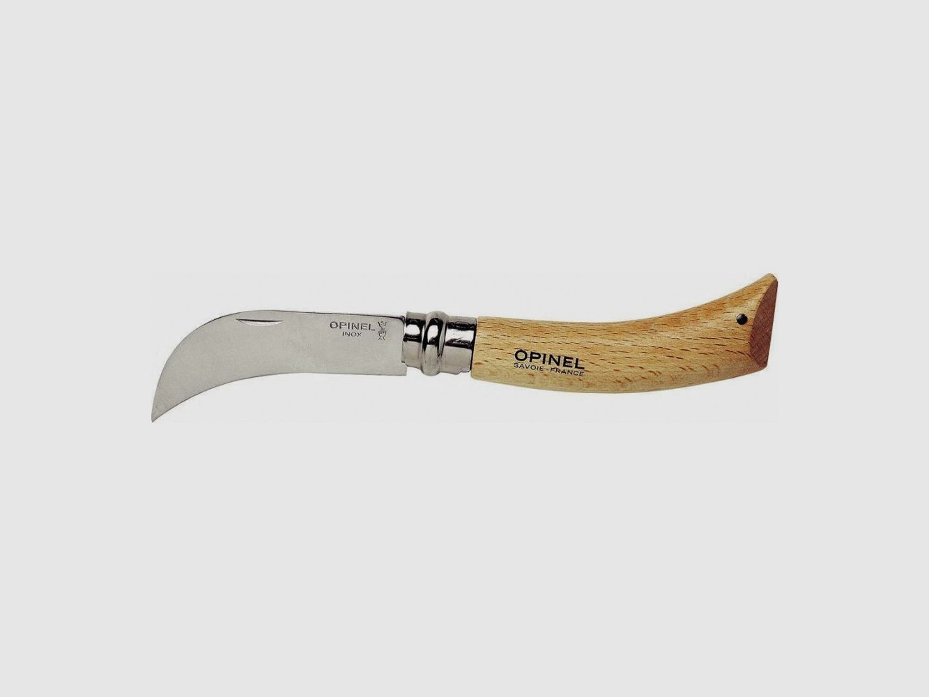OPINEL N°8 RONCOLINA INOX PUNTA SEMICURVA, immagine 2 di 2