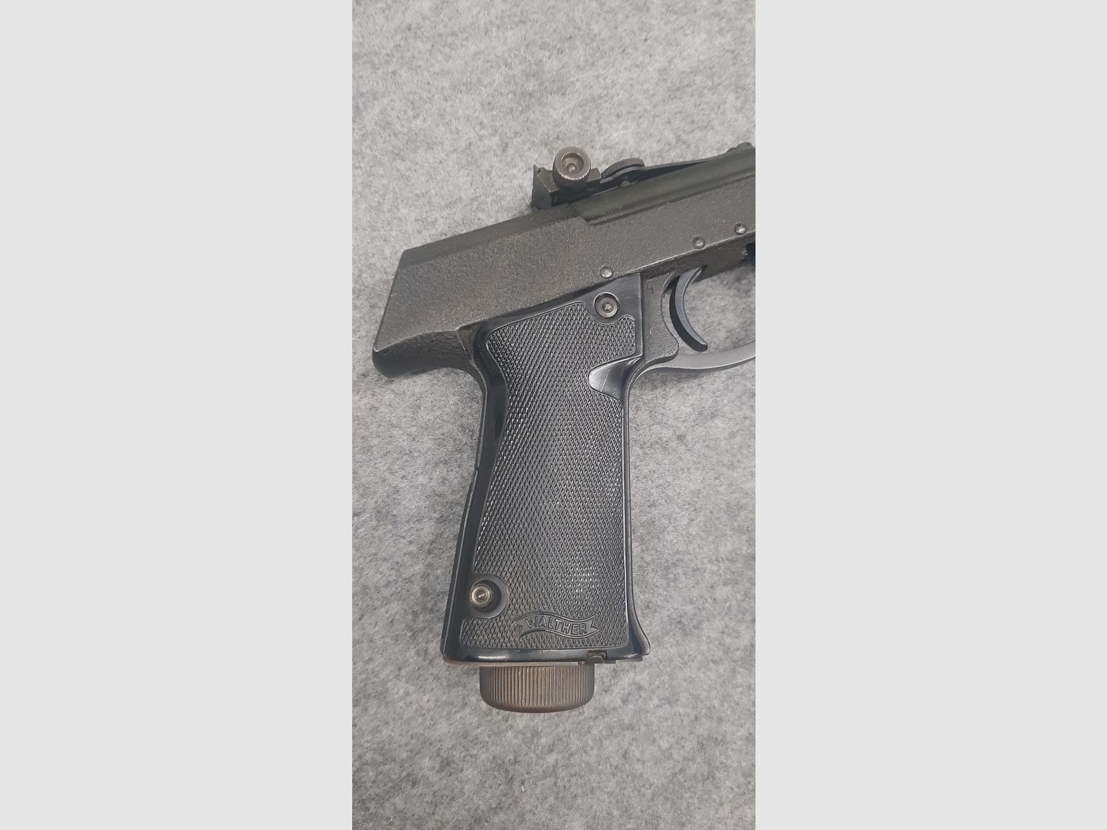 Luftpistole Walther Mod. LP 53 im OVP Karton, Beschreibung u. Flyer aus den 60iger James Bond 007 