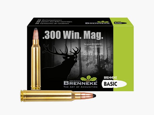 Brenneke .300 Win. Mag. BASIC TLM 12.0g/185grs.