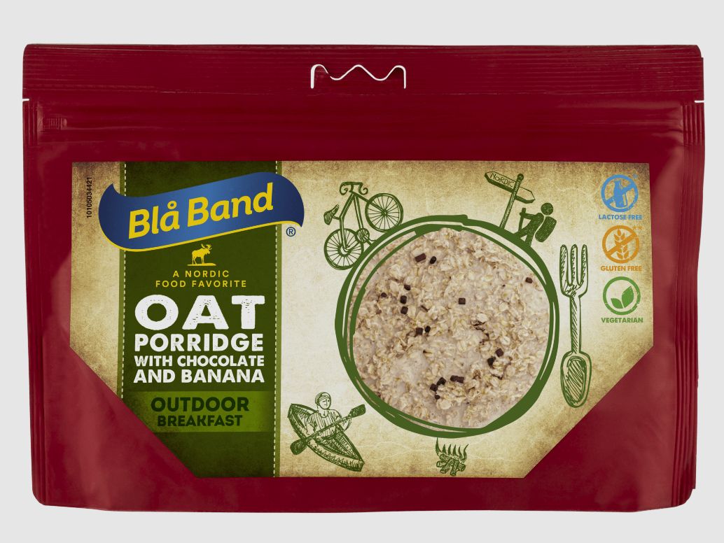 Blå Band Haferbrei mit Banane und Schokolade