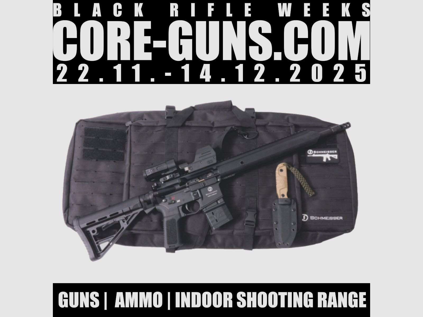 chmeisser M4FL Sport 14,5" 223Rem + Falke LE + Falke B5X + Sac + Couteau Schmeisser
