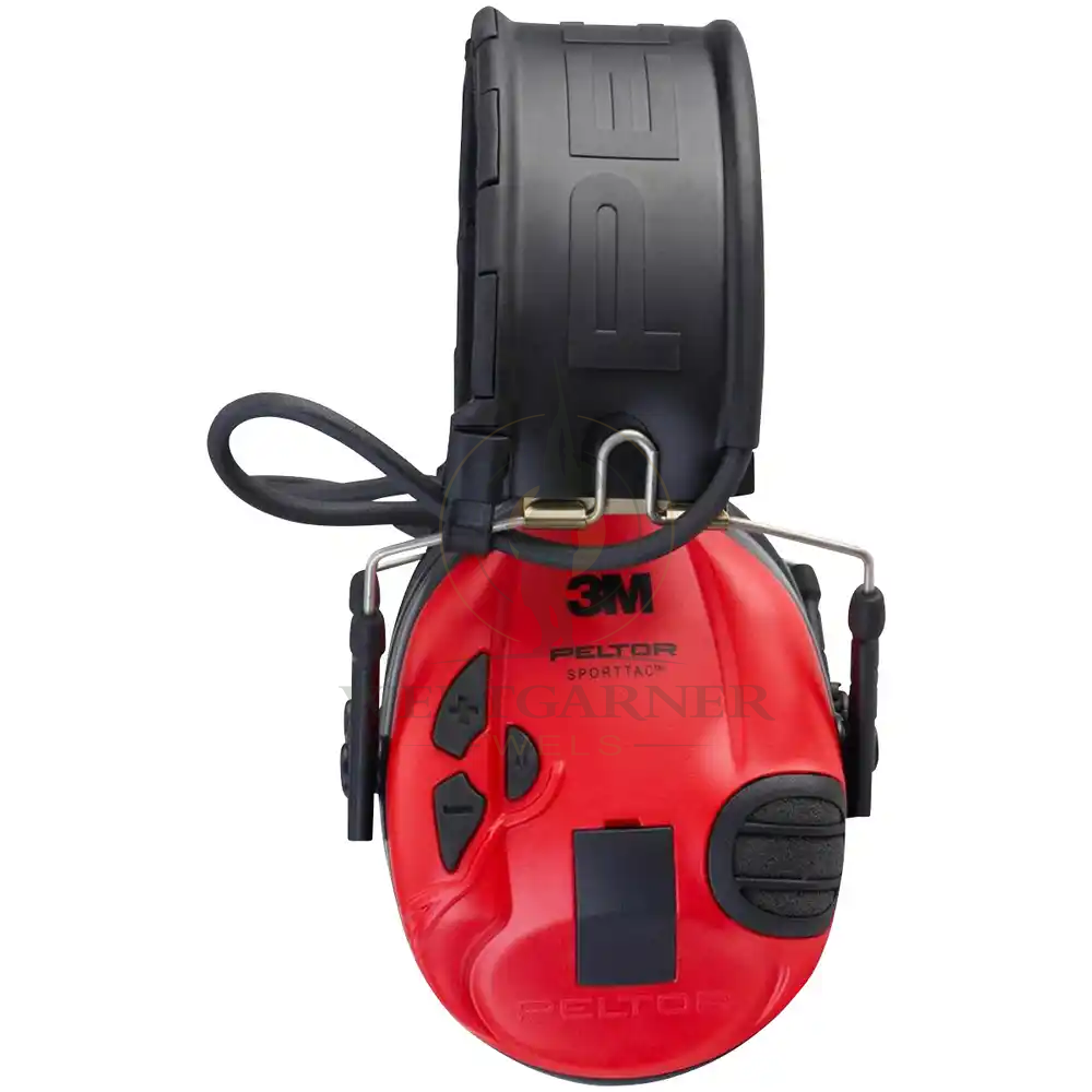3M Peltor SportTac Protezione Auditiva Elettronica, Rosso/Nero, immagine 2 di 3