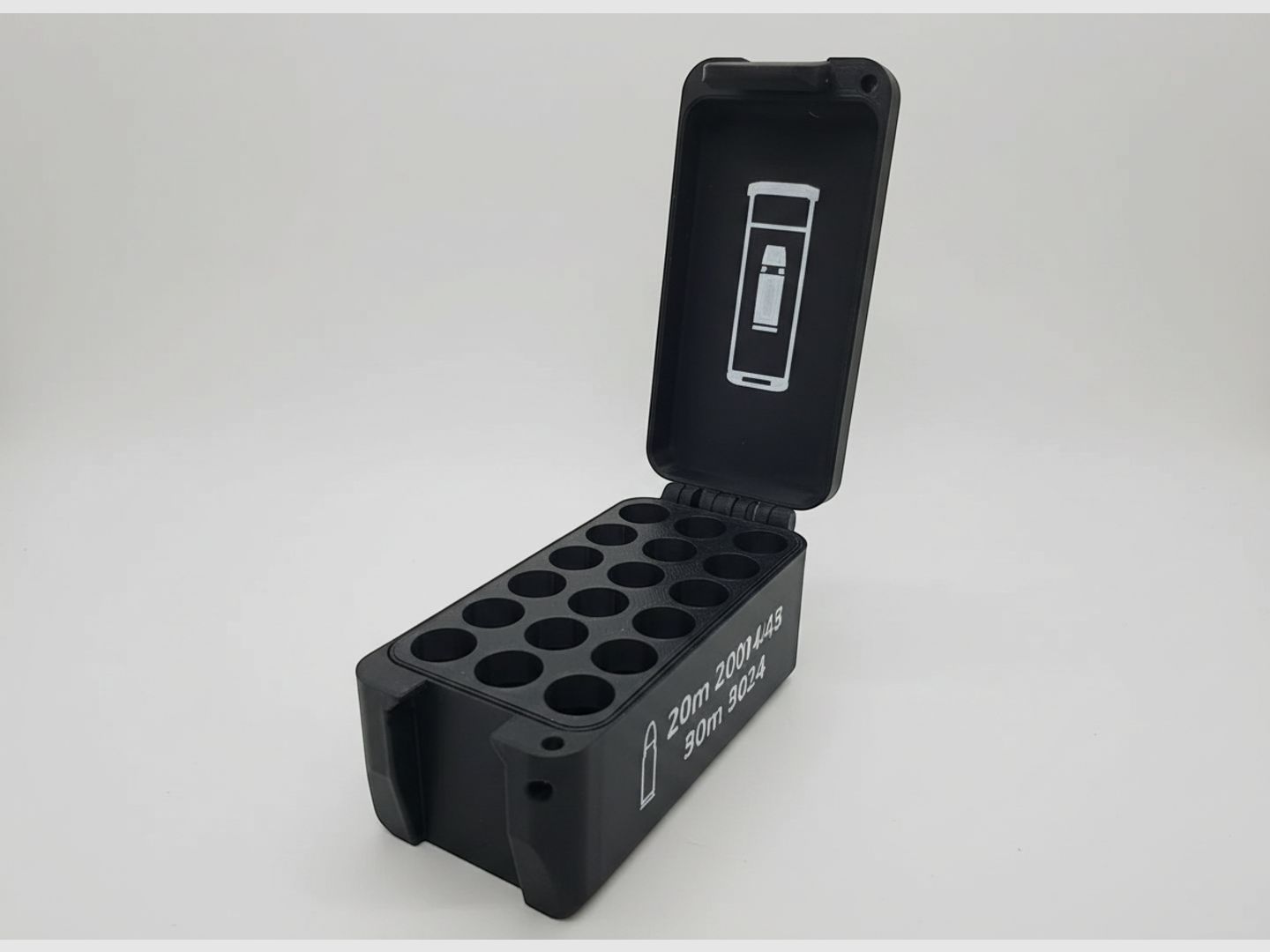 Filamelt Munitionsbox / 20 Gauge / 'Klapp- / Rastdeckel' / Patronenbox, Ammo Box