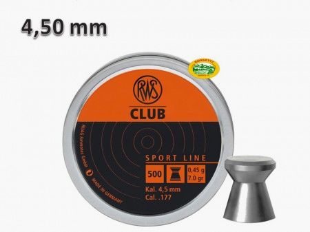 RWS Bullets CLUB cal. 4.50mm 0.45gr