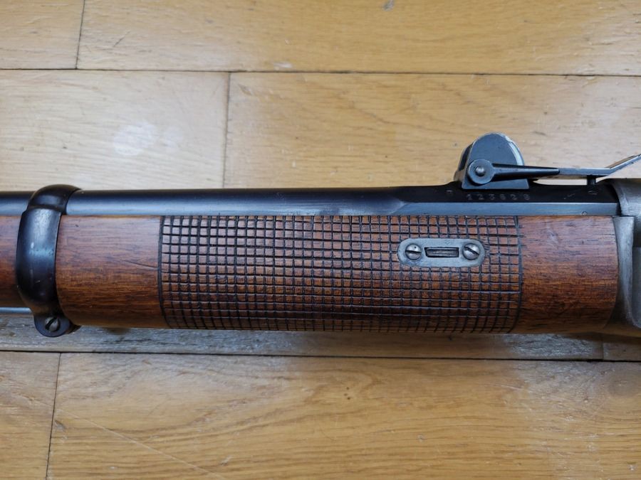 Sehr schönes Schweizer Gewehr Vetterli – Modell 1871 – Kaliber 10,4mm – 11 Schuss Röhrenmagazin – Einheitsnummer – exzellenter Lauf – revolutionäres europäisches Gewehr – TBE++, Bild 25 von 28