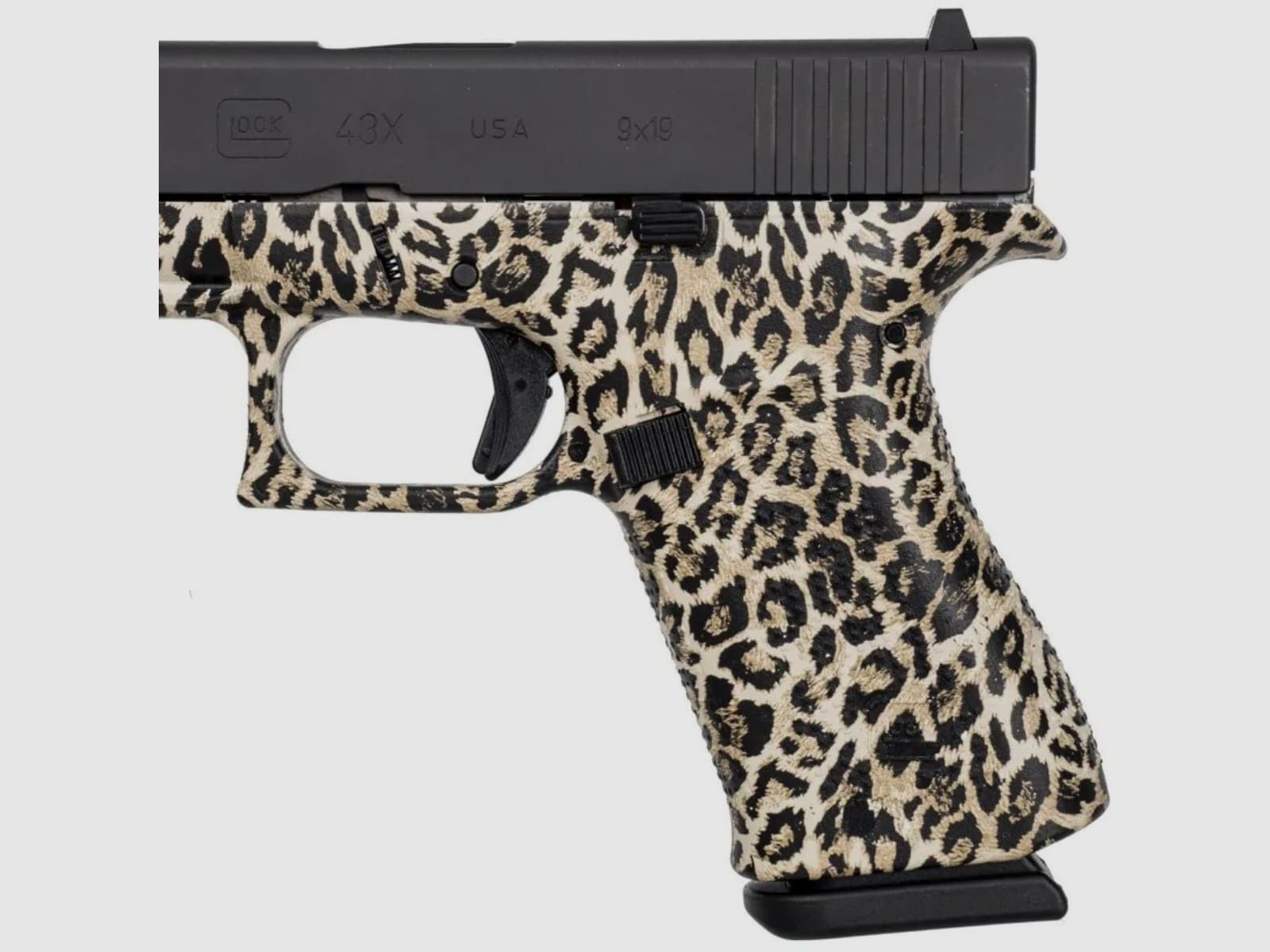 Glock 43x Rahmen mit Leopardenmuster / Matka Stiflera, Bild 3 von 8