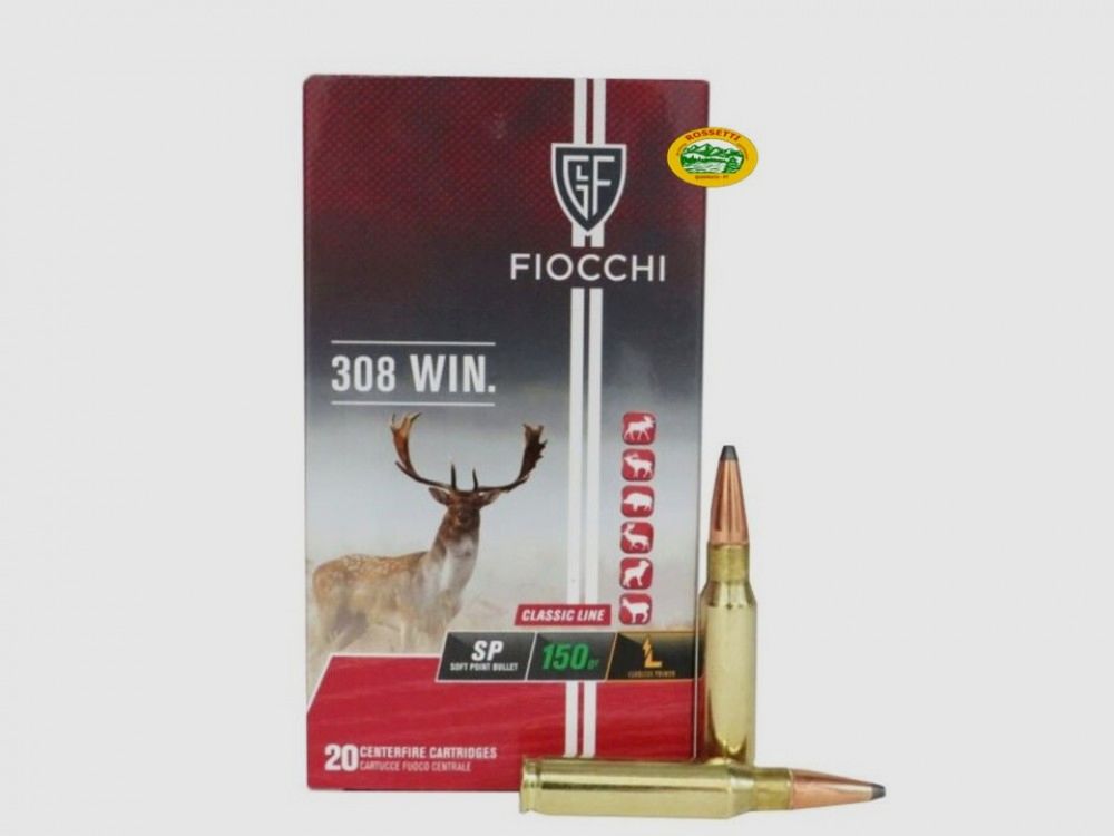 FIOCCHI Munition Kal. .308 Win Geschoss SP 150gr.