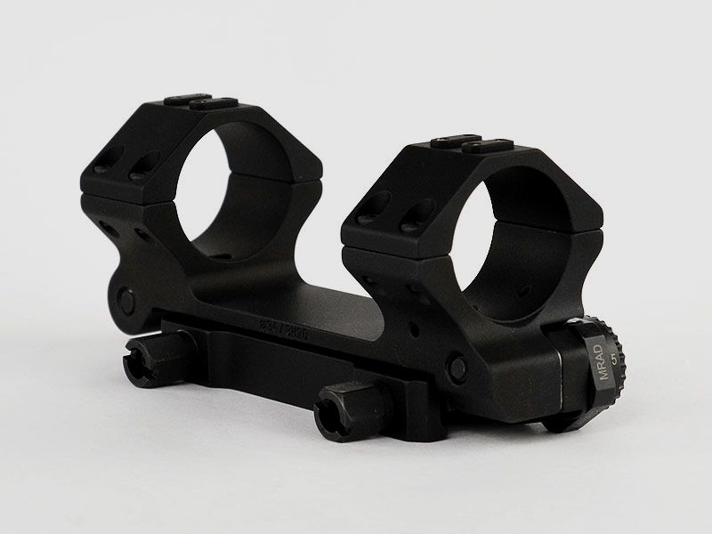 ERATAC block mount with adjustable front inclination, with knurled nut ø 30 mm + 20 mm height (0-20 mrad front inclination), 371 g
