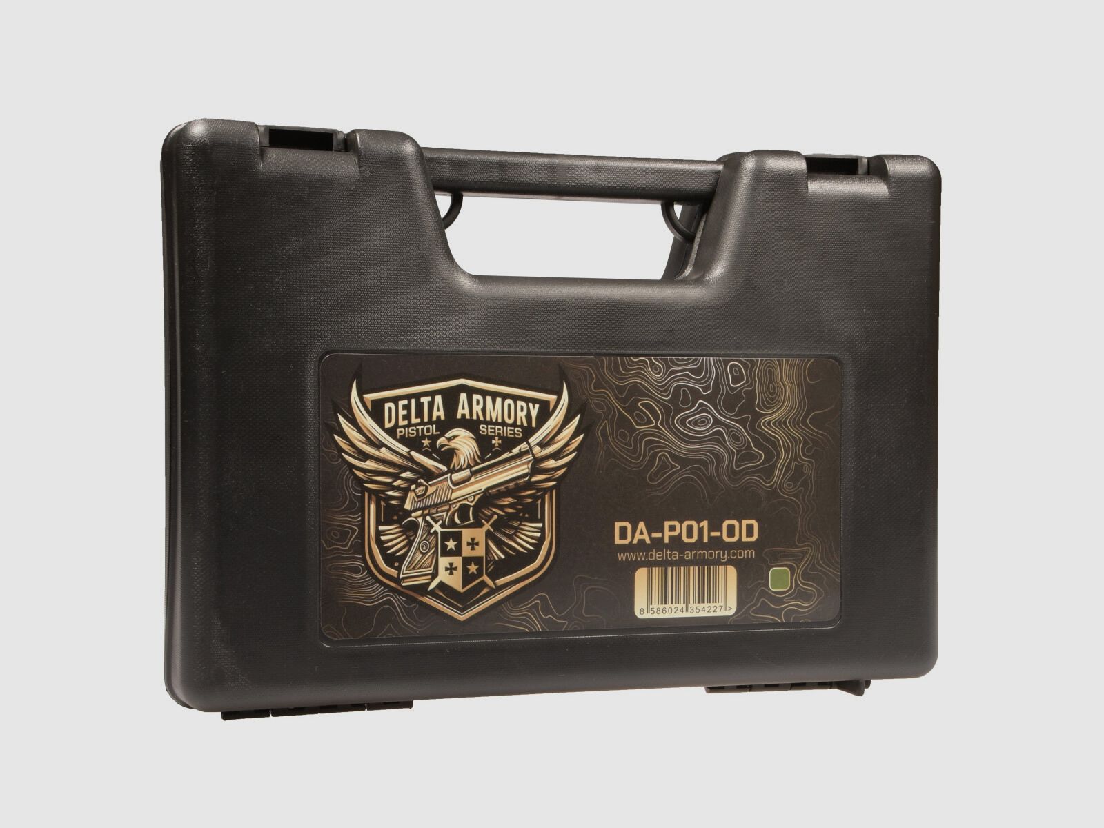 P01 GBB Airsoft Pistole mit Grip Stippling in Oliv | Delta Armory