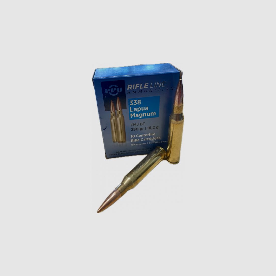 PPU MATCH 338 LAPUA MAG. 250GRS. FMJ - 10 PATRONEN