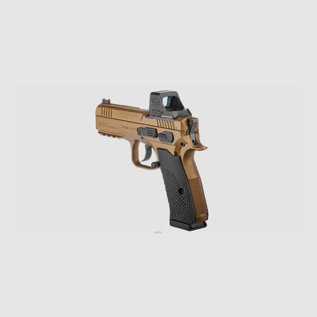 CZ mit Holosun HE508T Red-Dot CZ Pistole Shadow 2 Compact Deep Bronze OR