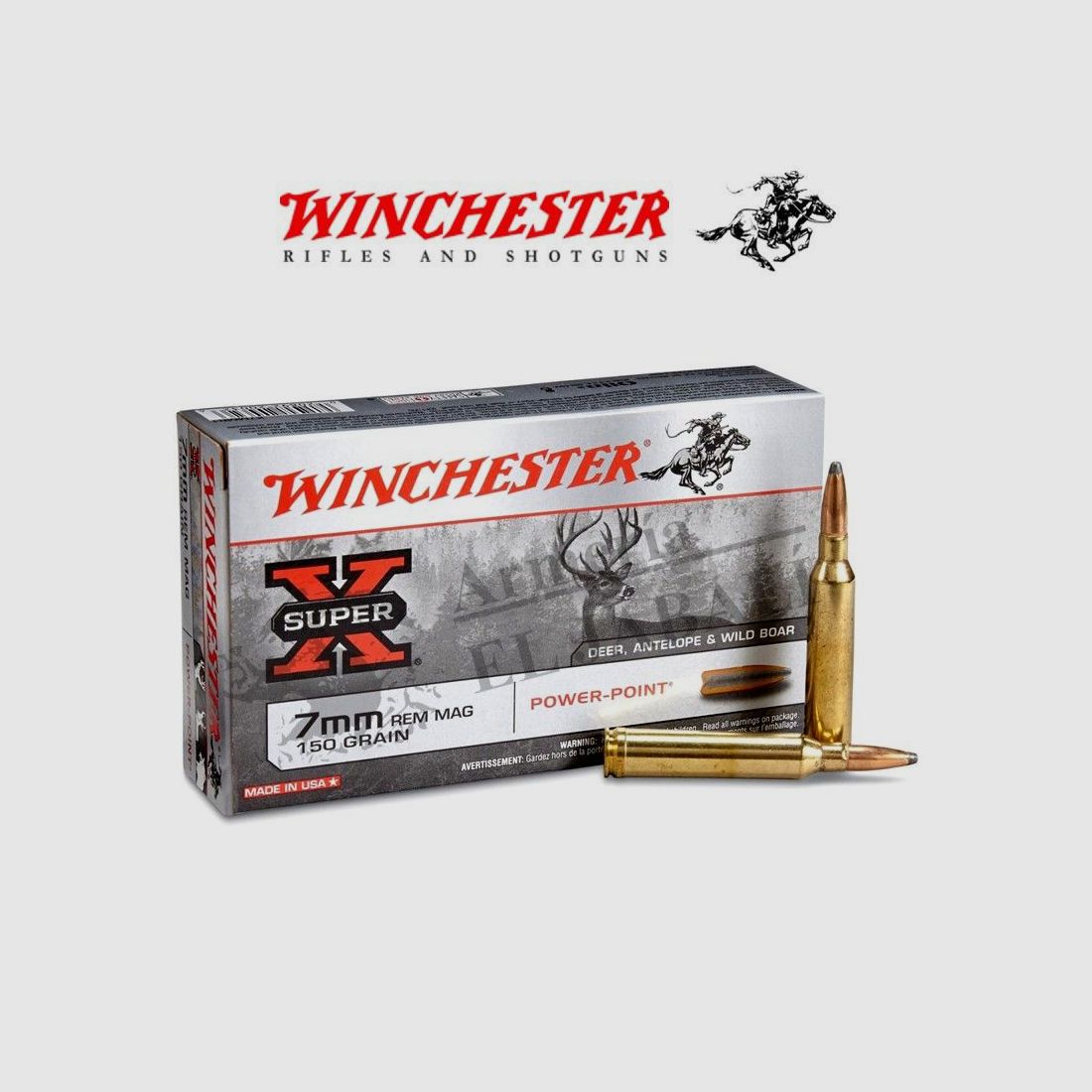 Winchester 7 Rem. Mag. Power point 150gr