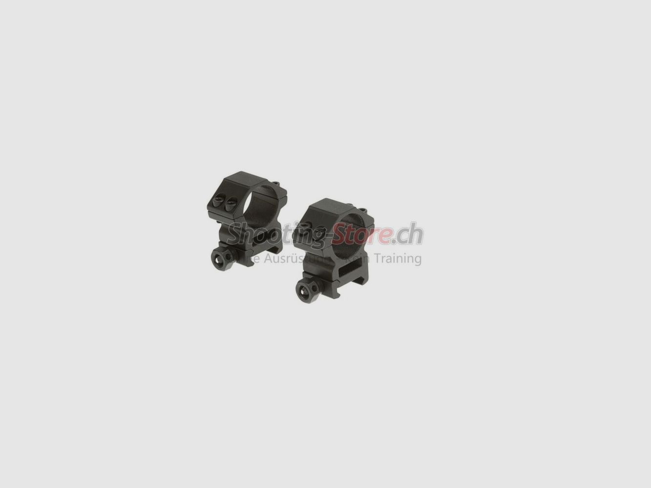 Leapers Anelli di Montaggio 25,4mm Medi Neri