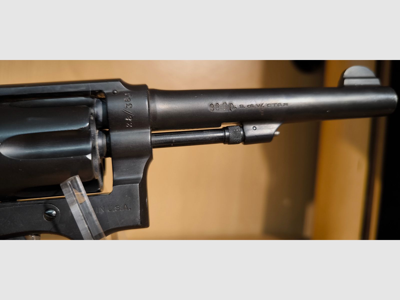 Smith &Weeson Rarität! Militärischer .38 Special Revolver mit 5 Zoll Lauf