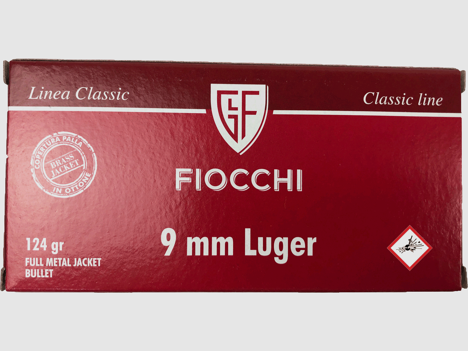 Fiocchi pistol cartridge 9 mm Luger VM 124 grs