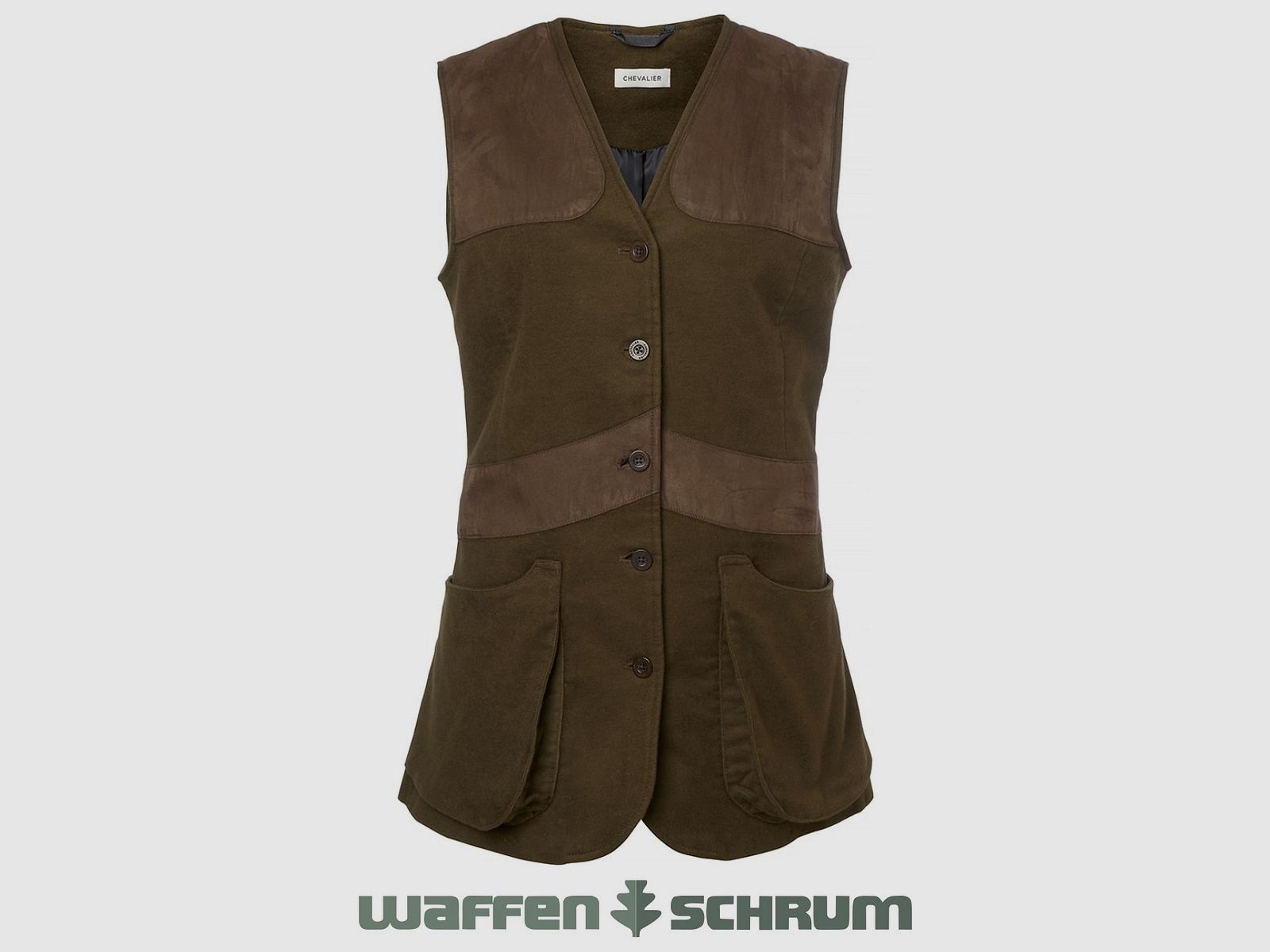 Gilet de tir Chevalier Elemore Moleskin Vert forêt