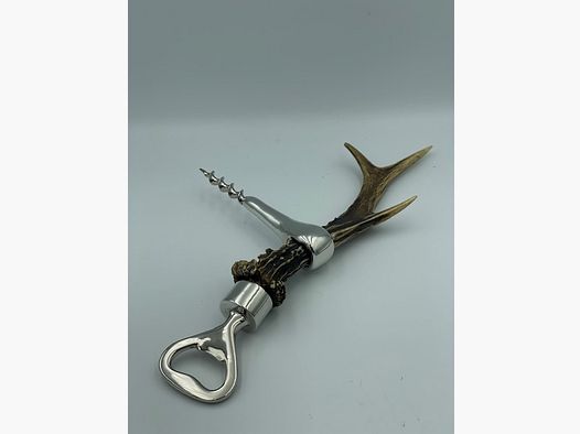 Apribottiglie/apriscatole/aprivatore di vino corno di cervo/stagno
