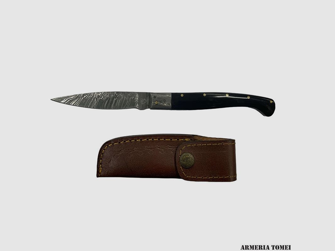 PATTADA MANICO CORNO LAMA DAMASCO 10cm, immagine 1 di 3