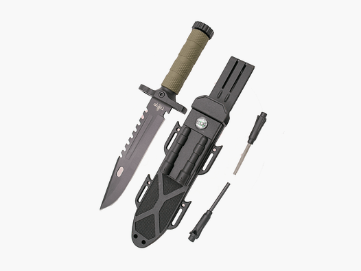 MESSER – THIRD – 11113GN ÜBERLEBEN Schwarz/Grün