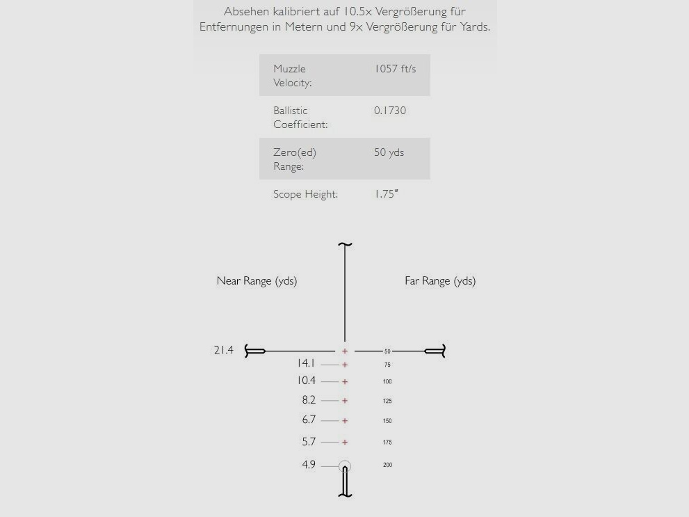 HAWKE Vantage IR 4-12x50 Rimfire .22 (Subsonic) reticle, central tube 25.4mm / 1", 14251