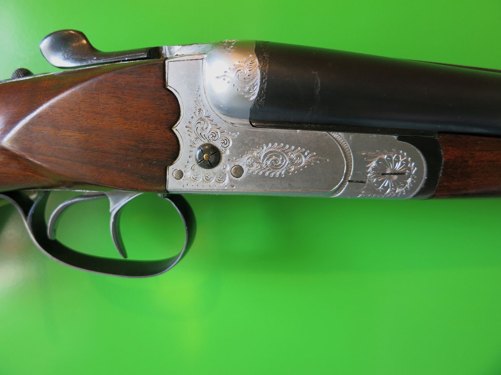 AyA, Aguirre et Aranzabal, Modèle 107 "Milan" Double fusil/Flinte transversale Cal. 16/70, Gravure #20-