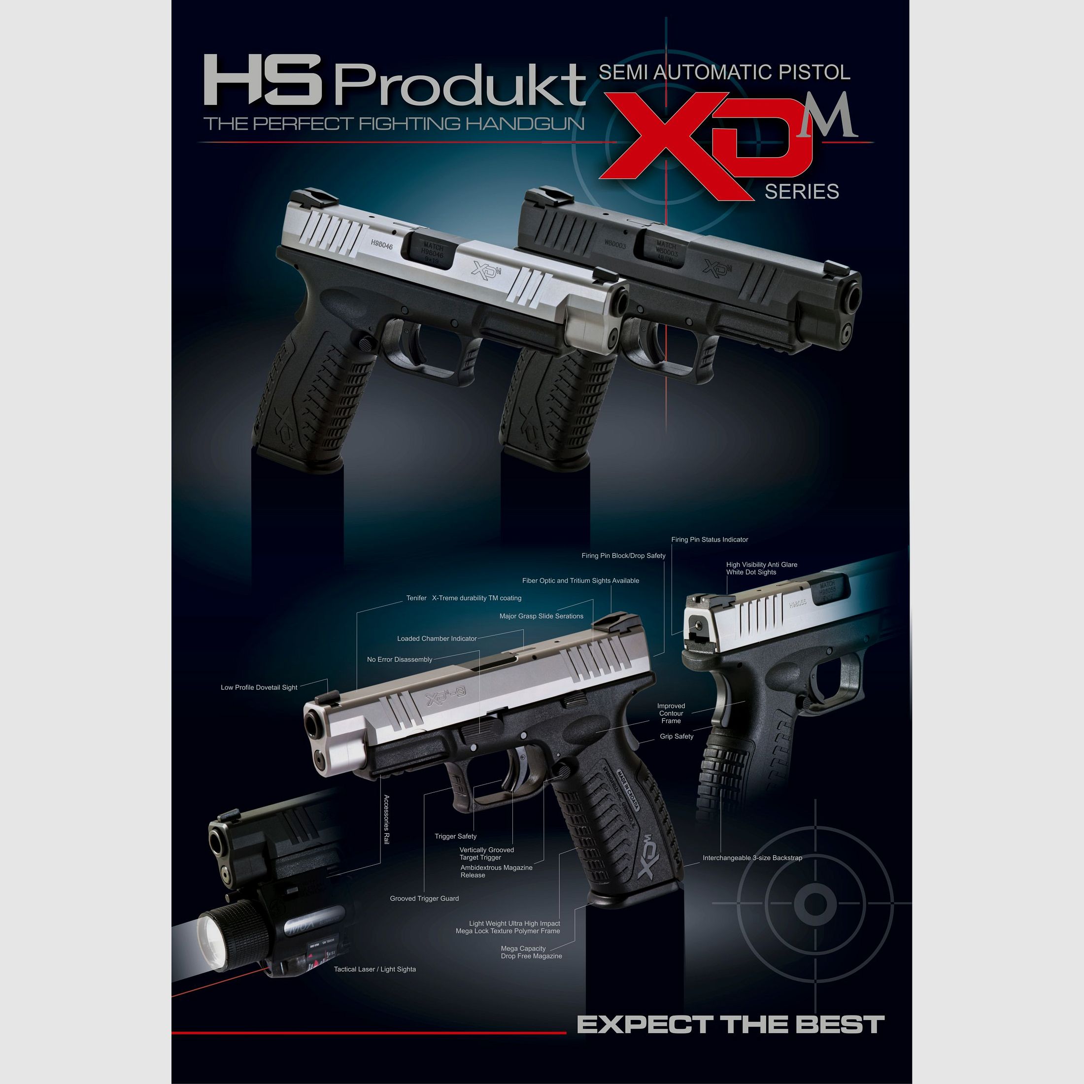 HS Produkt XDM-45ACP 4.5 cal .45ACP