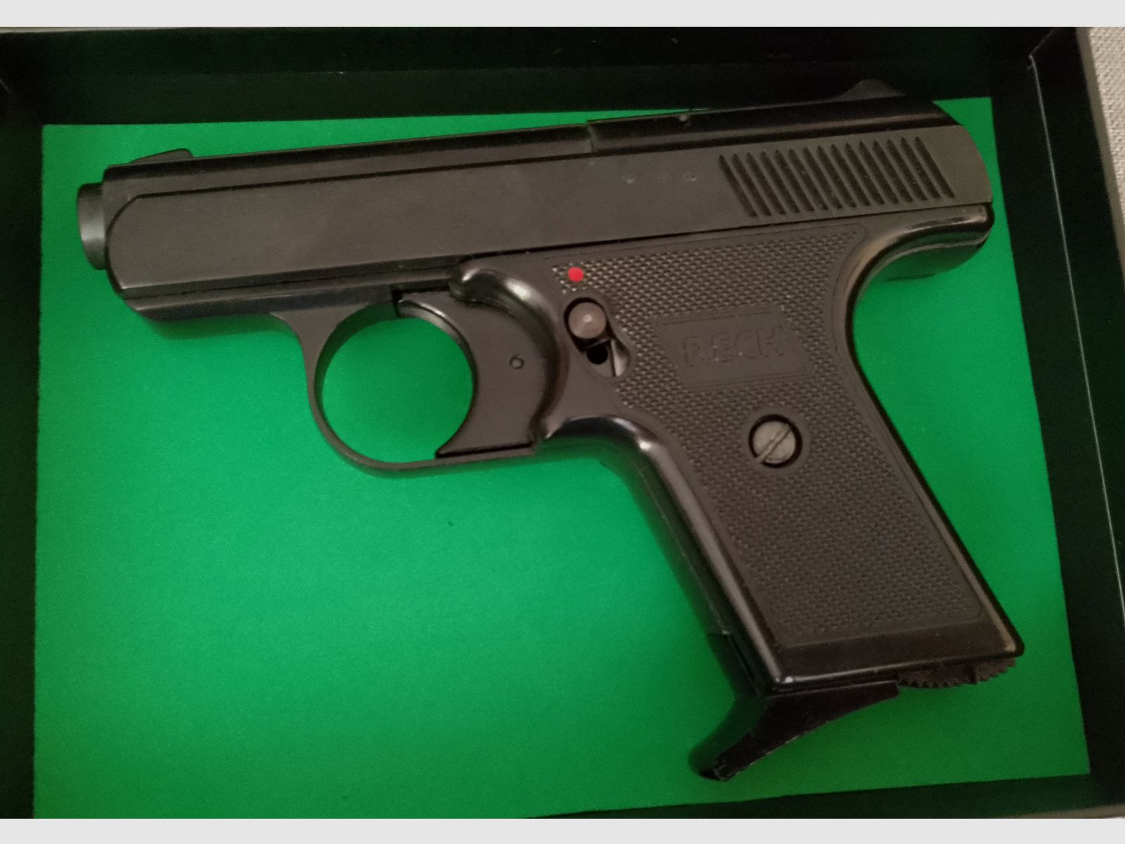 Alte Reck Protector Autom. Mod. “G5” im ersten PTB 12/ Kal. 8 mm Knall