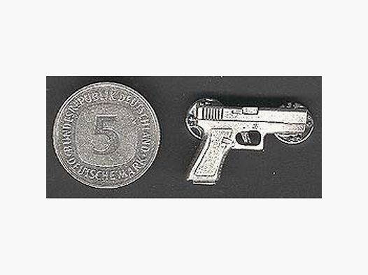 Pistole Glock als Metall-Anstecker