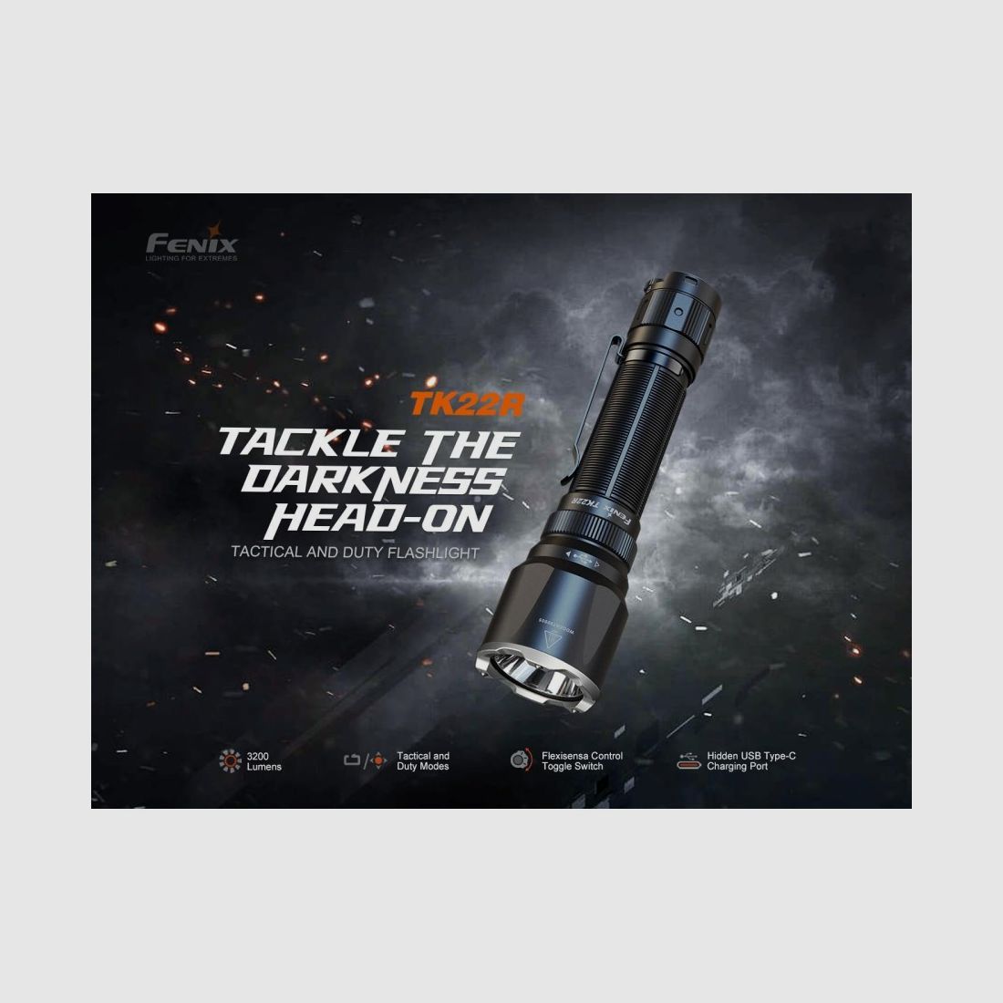 Fenix TK22R - Linterna LED 3200 Lúmenes 480 METROS 5000mAh, imagen 6 de 14