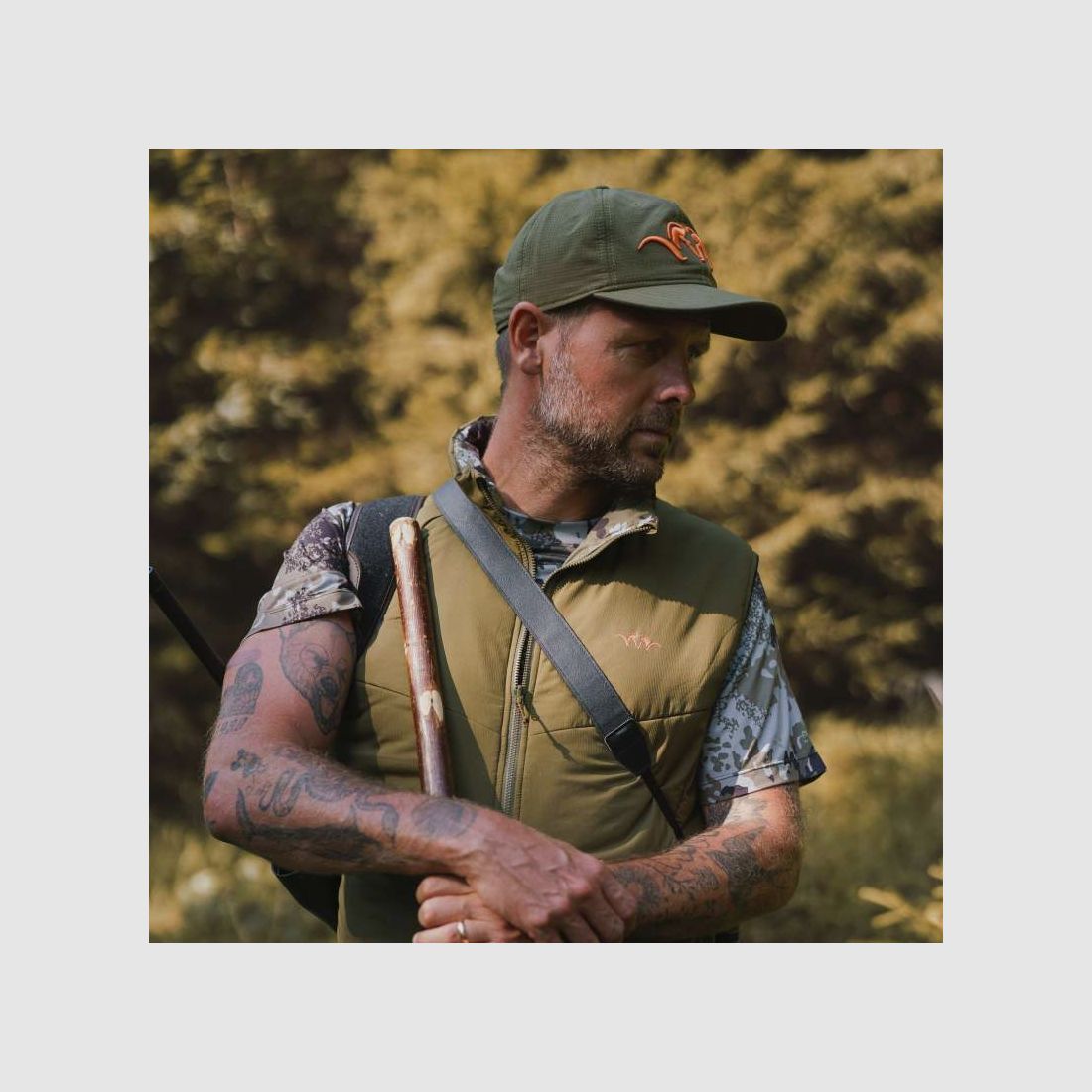 Blaser HunTec AirFlow Casquette Dark Olive – Casquette de chasse respirante pour les journées chaudes, image 5 sur 5