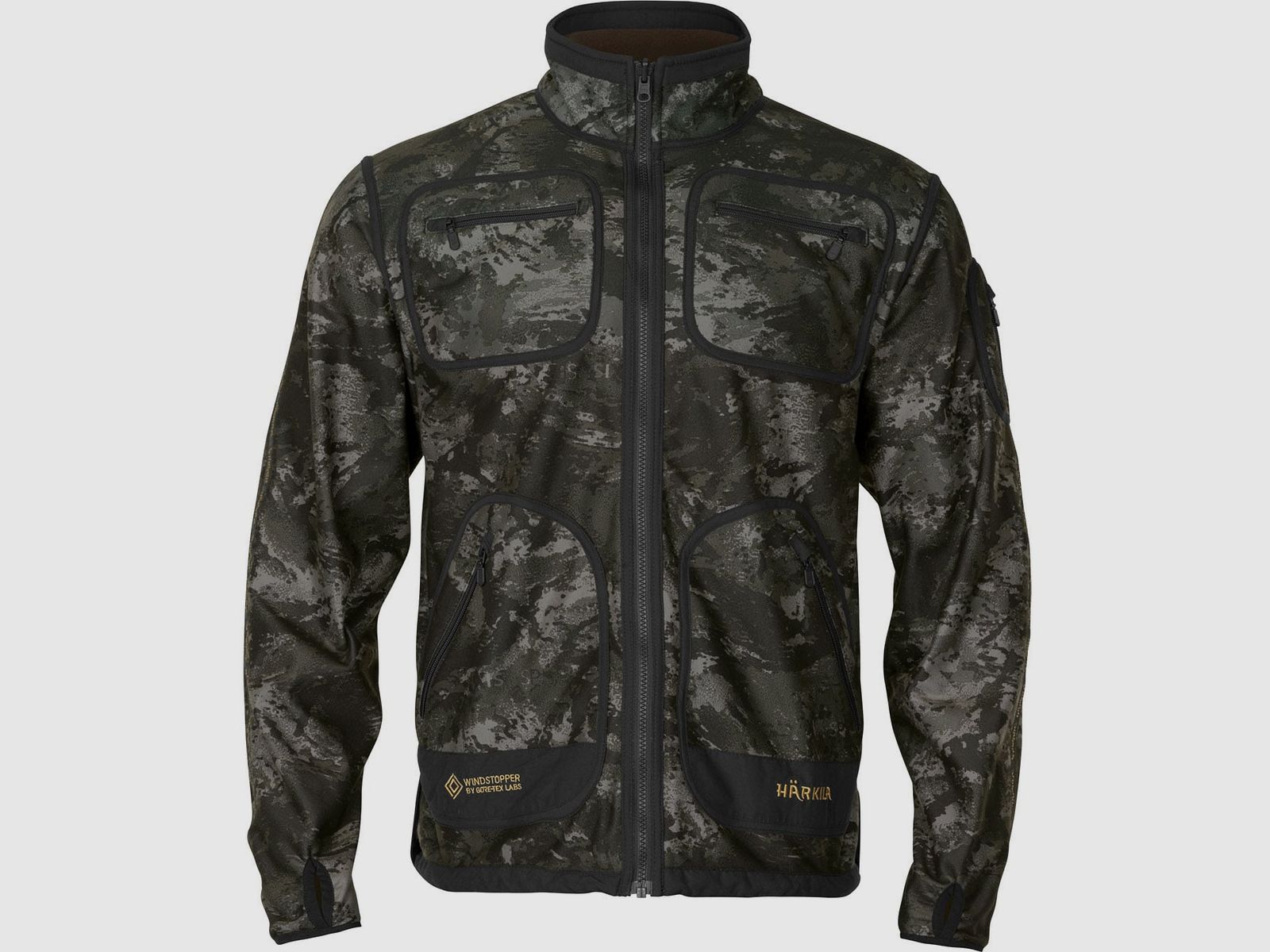 Härkila Wendefleecejacke Kamko Noctyx AXIS MSP® Black/Willow Green