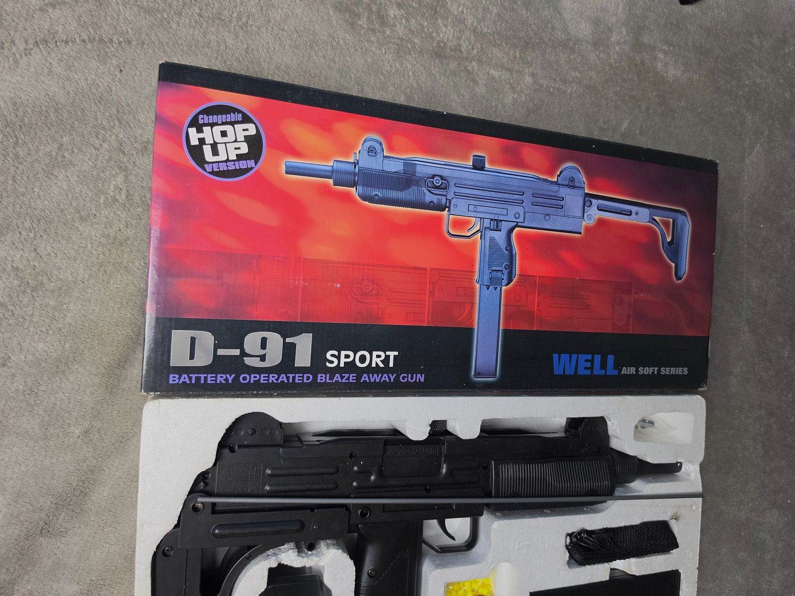 2x WELL D-91 UZI Airsoft SMG eléctrica Softair lote / set, imagen 4 de 9