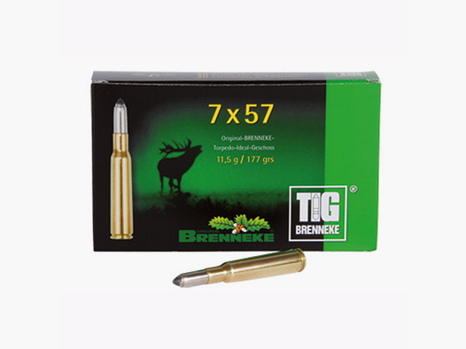 Brenneke 7x57 177GR TIG 20 cartridges