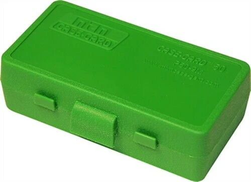 MTM storage box for 50 cartridges caliber 32acp/32LC P50-32 green