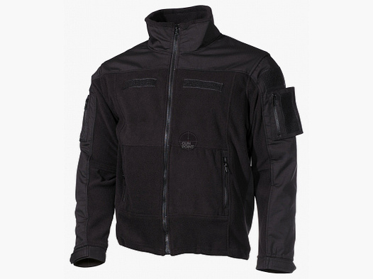 Fleece-Jacke, "Combat",schwarz