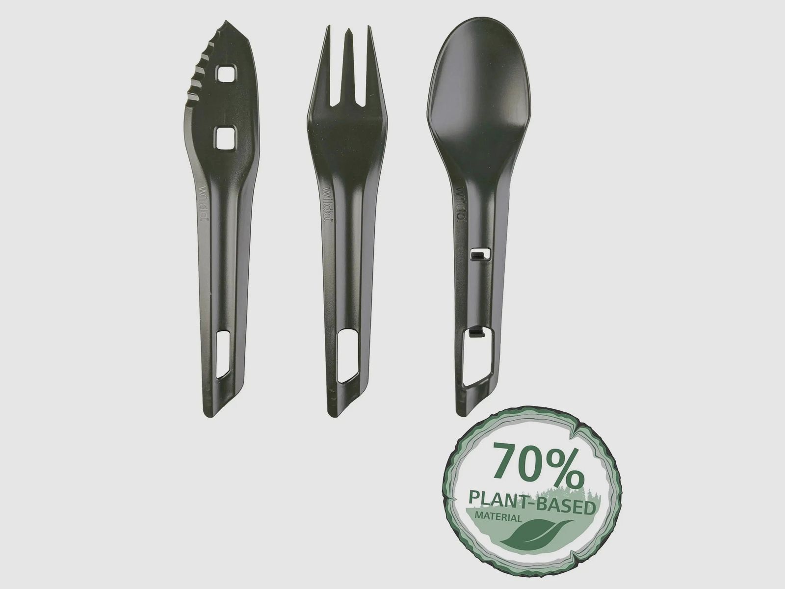 Wildo Wildo Besteckset The OCYS Outdoor Cutlery Set oliv