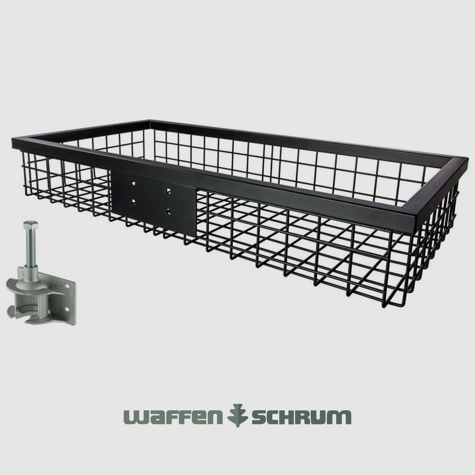 Eurohunt Heckträger schwarz beschichtet mit Steckkupplung 1020 x 530 x 165 mm