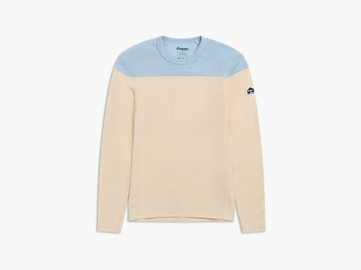 Bergans Inner:Dual Merino L/S Thermoshirt Damen Creme/Light Dusty Blue XL