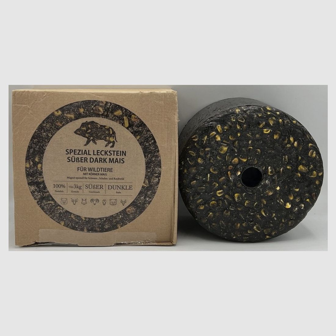 Wildlutscher Spezial Leckstein Süßer Dark Mais