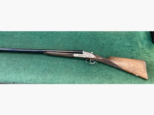 STUPENDA DOPPIETTA H&H R.GAMBA, MOD.LONDON CAL,12 CANNE 68CM. ++++/++ EX COLLEZIONE