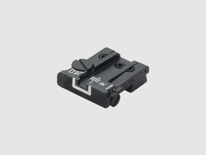 LPA TPU92BE18 verstelbare micrometerkorrel voor Beretta 92, 96, 98, M9, Stock, Brigadier, 90Two – Witte Omtrek