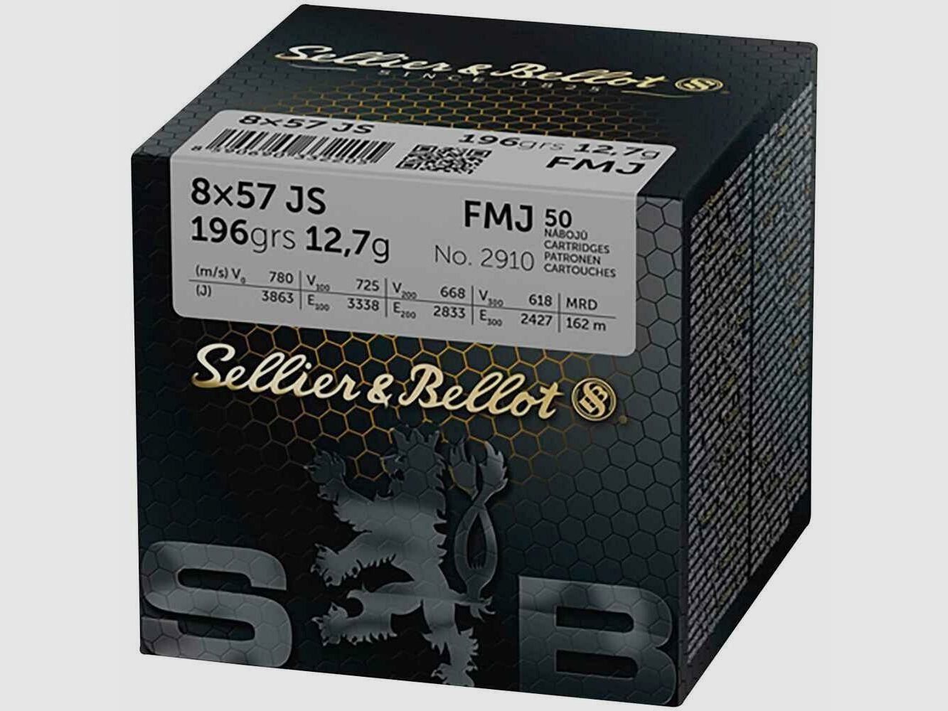 Sellier & Bellot 8x57JS FMJ 196grs / 12,7g