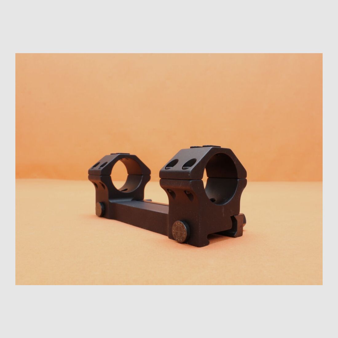 Recknagel Era-Tac Blockmontage 30mm (T2013-0015) mit Mutter, Alu schwarz, BH=15mm für Picatinnyprofil