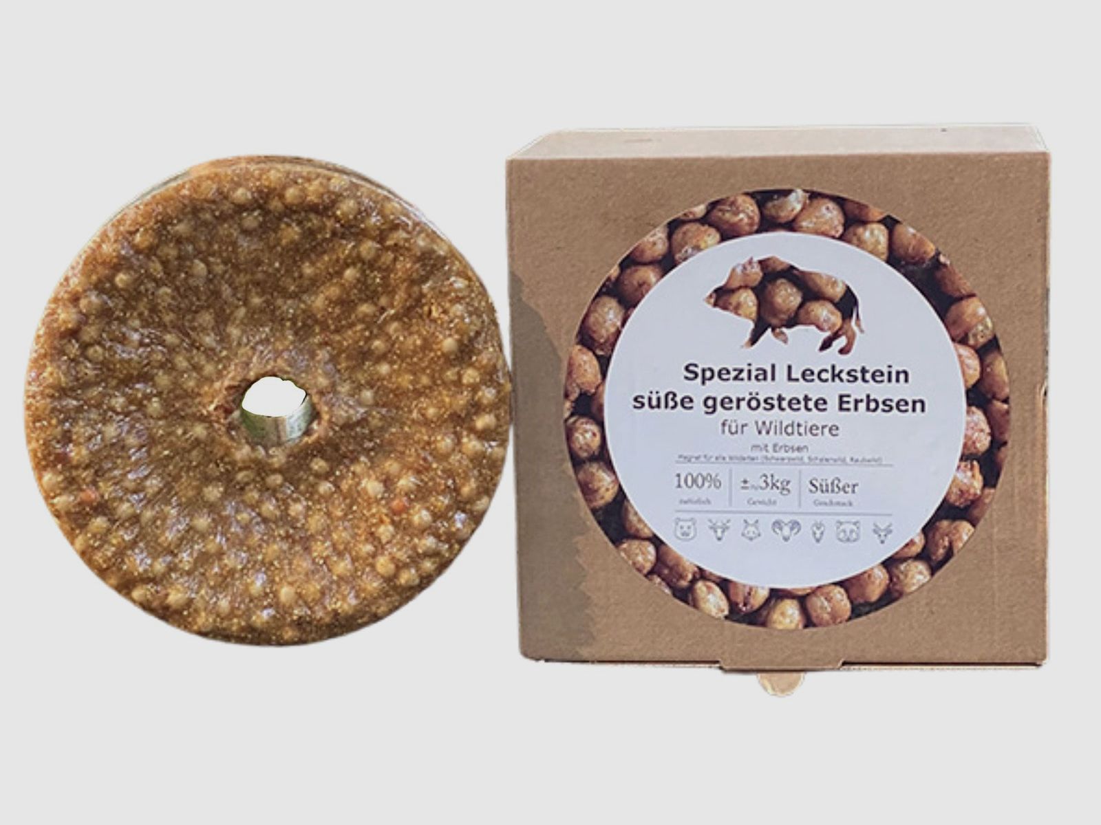 Wildlutscher Spezial Leckstein  Geröstete Erbsen 3 kg