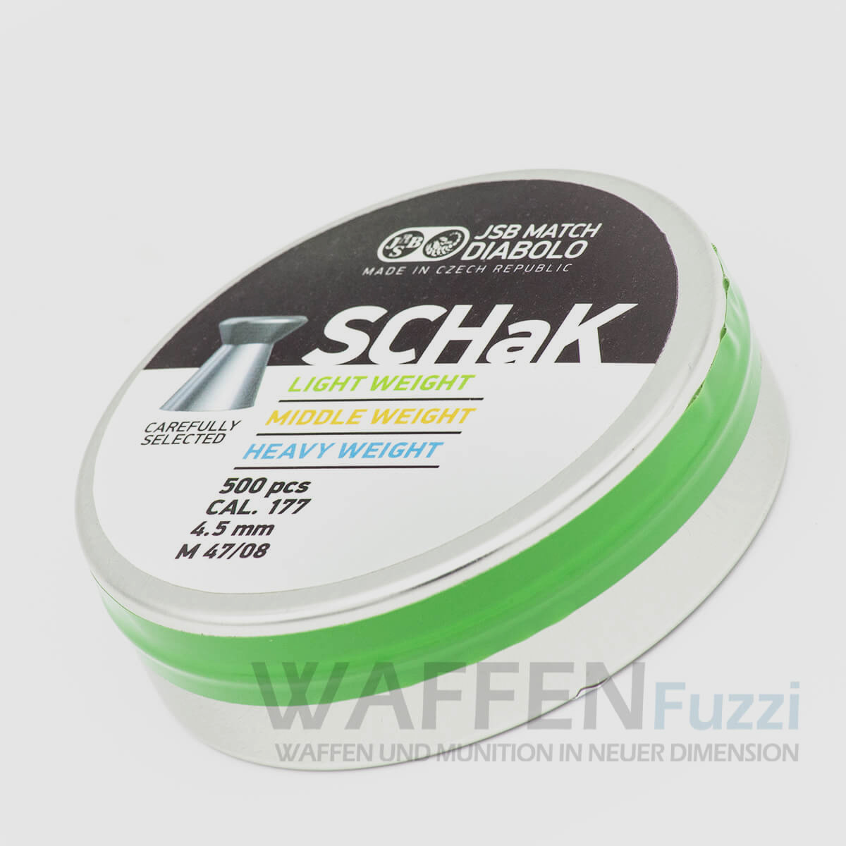 JSB SCHaK Premium Diabolo à Tête Plate 0,475g 500 PCS