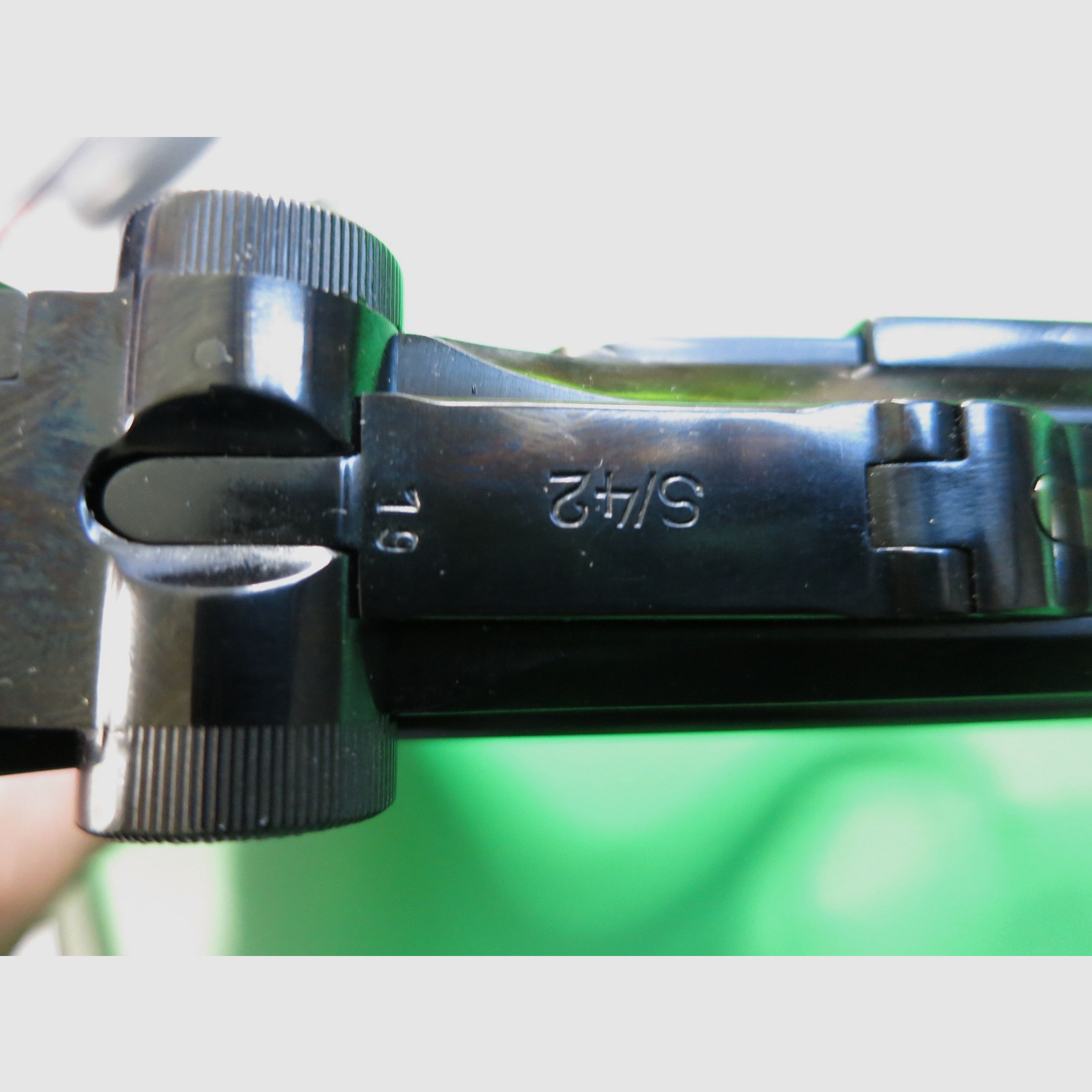 Mauser Oberndorf S/42 1937, Pistolet 08 P08, 9 mm Luger, numery zgodne + perfekcyjny!     #75